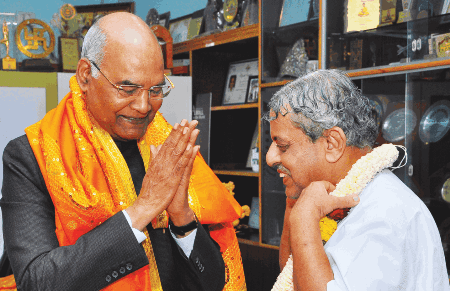 2019 – Hon'ble President of India, Shri Ram Nath Kovind, in Prashanti